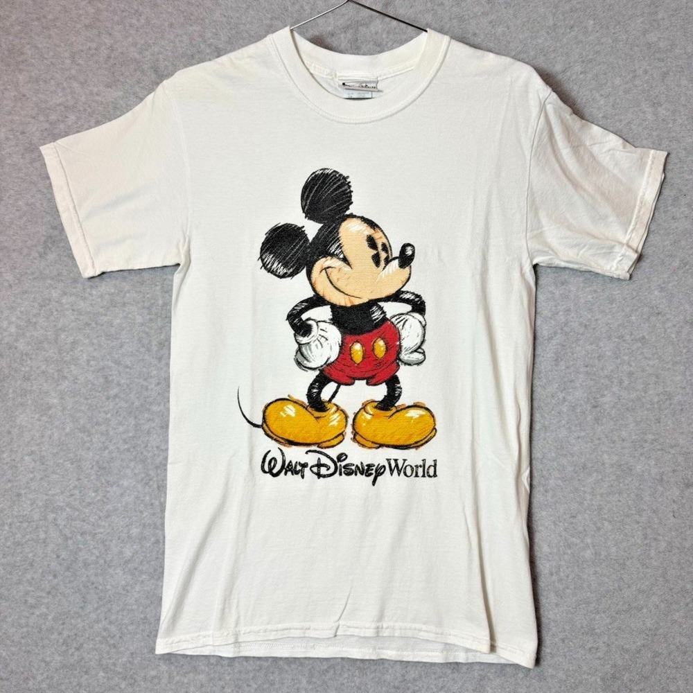 Vintage Y2K Walt Disney World Mickey Mouse Shirt Size Small